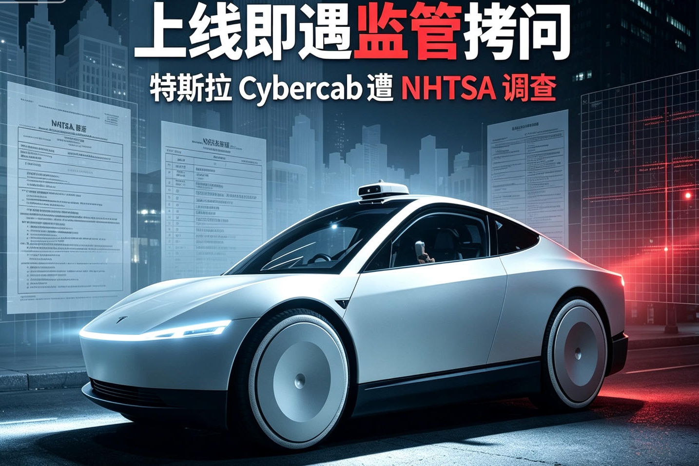  Cybercab刚运营就被查