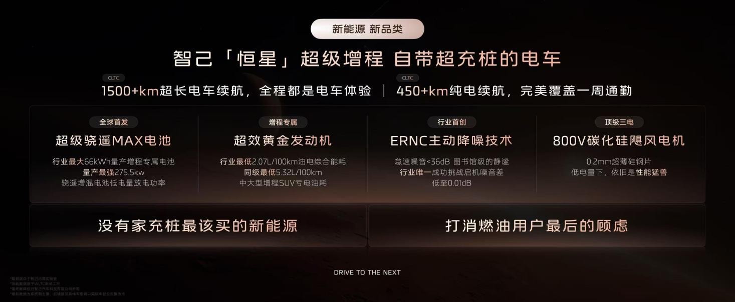 智己“恒星”超级增程发布 自带超充桩的电车