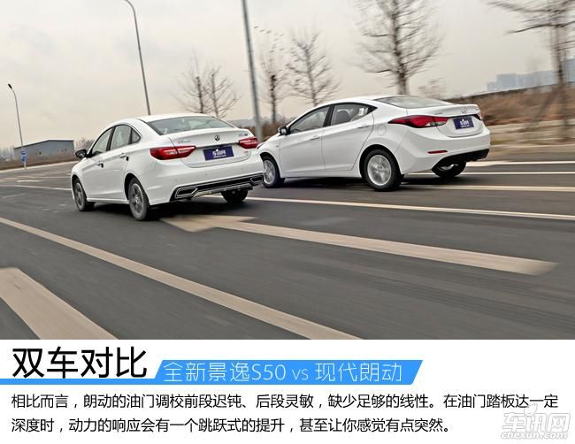全新景逸S50对比现代朗动 伯仲之间的竞争