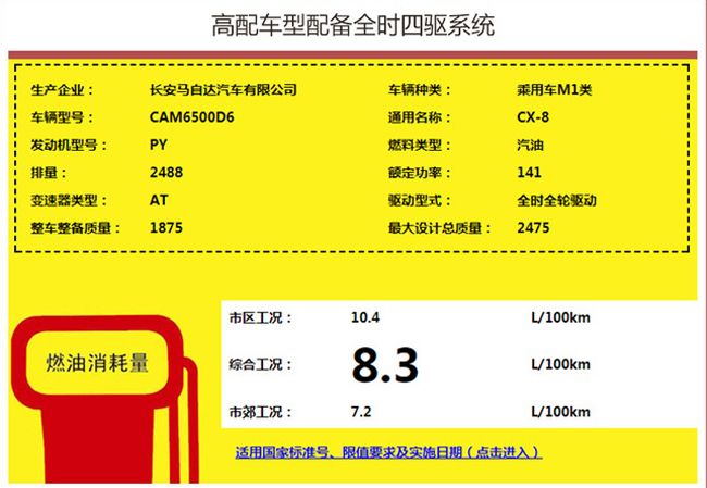 长安马自达CX-8提供2驱/4驱车型 或年内上市