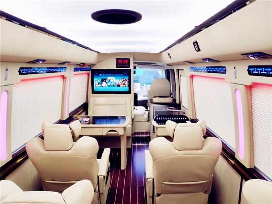 丰田考斯特价格航空内饰13座豪华车可旋转