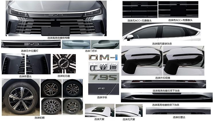 实车更好看，搭秦PLUS同款DM-i混合动力，比亚迪F5无伪装实车曝光