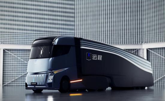 吉利发布高端新能源重卡，续航接近无限，厨房洗浴一应俱全