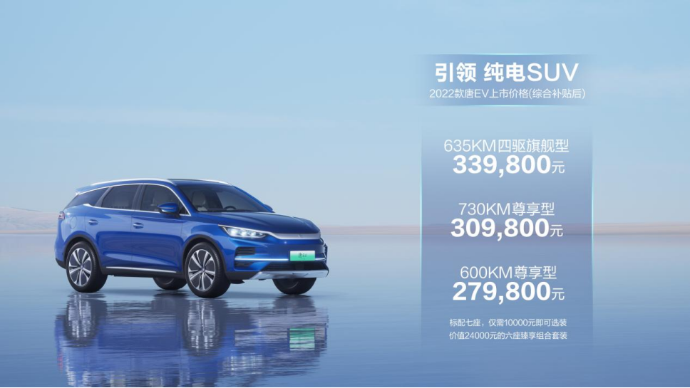 2022款比亚迪唐EV来了，三款车型，应该怎么选？