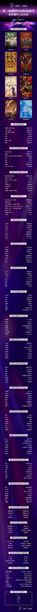 第三届新时代国际电视节上汽大众途昂X之夜入围名单揭晓