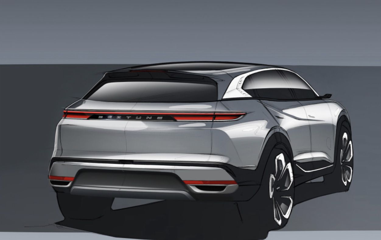 采用全新的设计 一汽奔腾T90的设计图公布