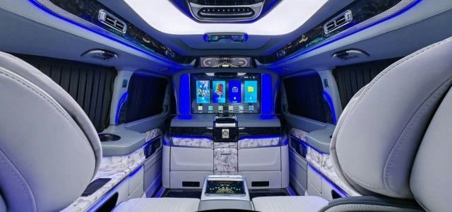 福建奔驰V260商务车改装航空按摩座椅  