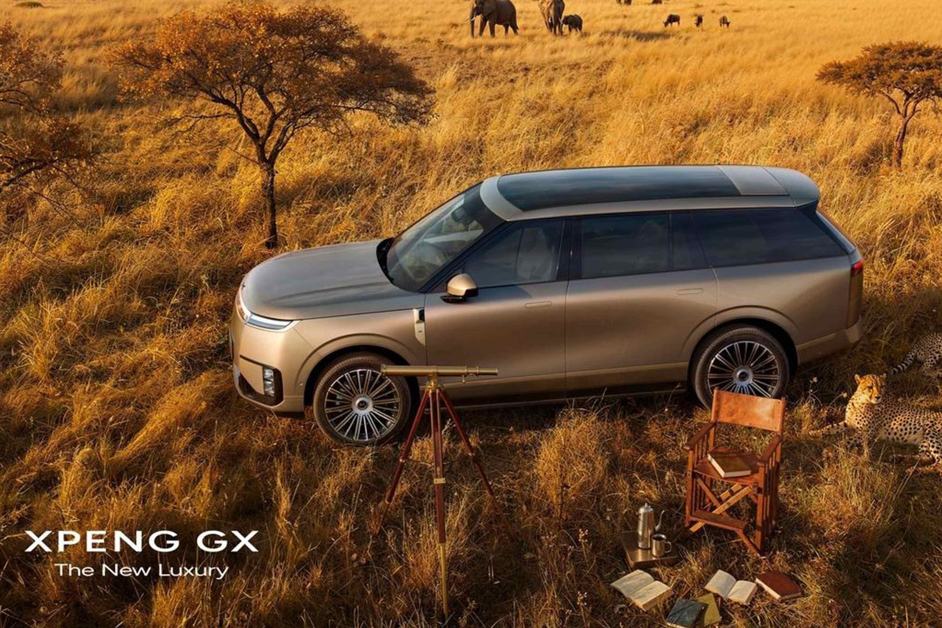 小鹏GX官图公布，定位品牌首款大六座旗舰SUV