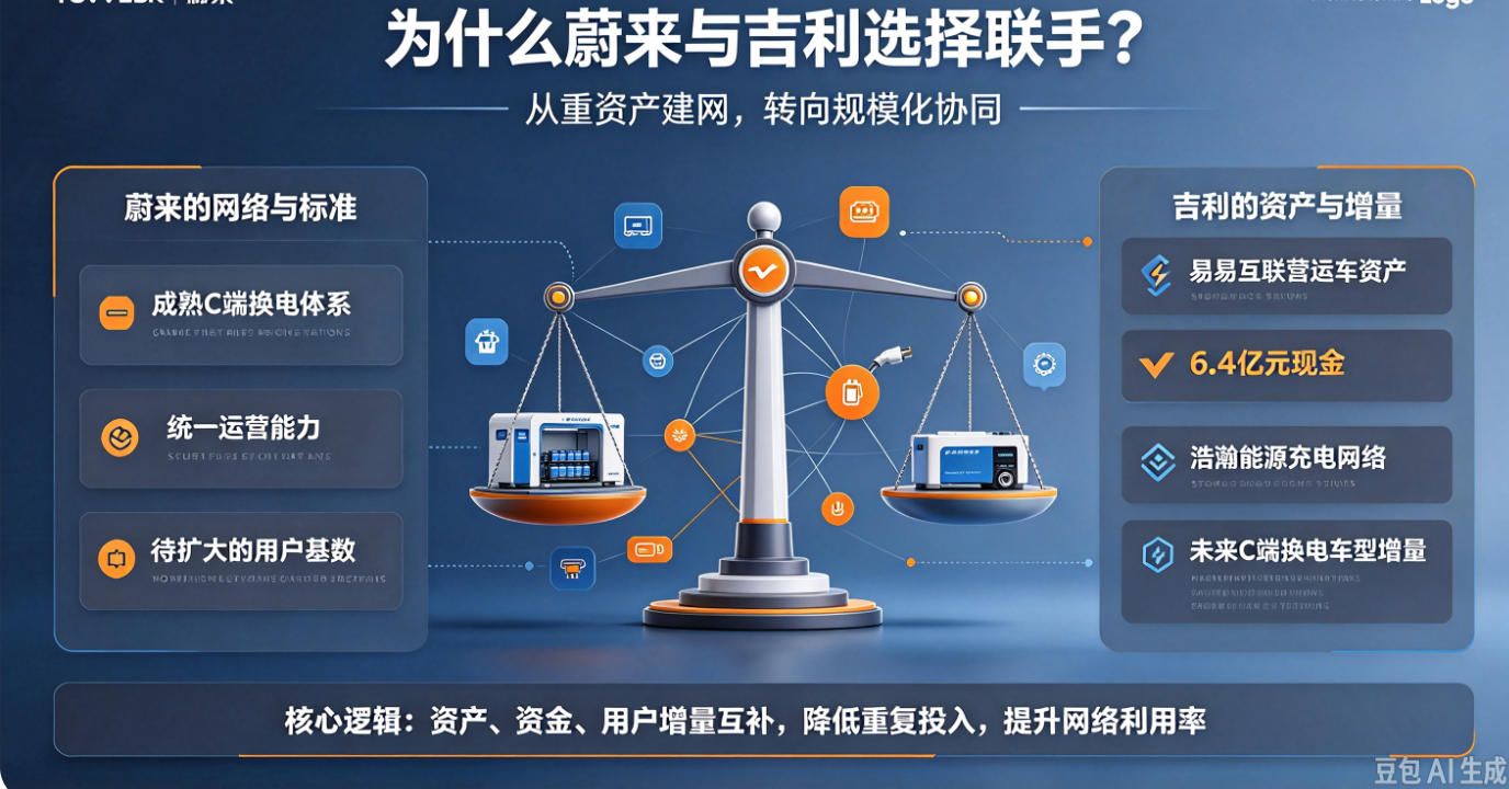 蔚来X吉利换电领域全面战略合作 共享充换电网络