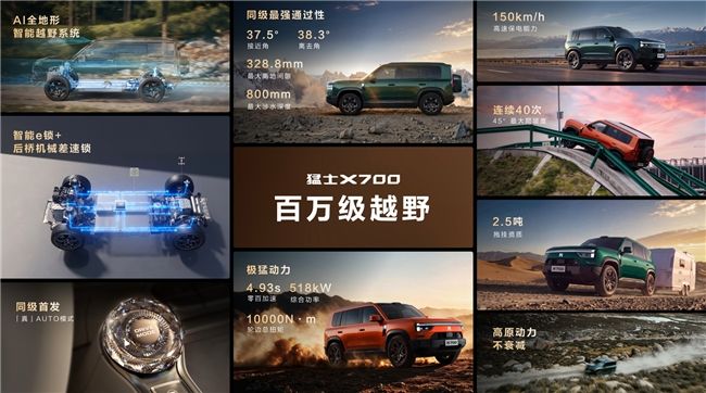 猛士X700开启预售，华为乾崑让智能越野走进家庭